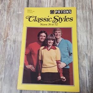 Vintage knitting pattern book